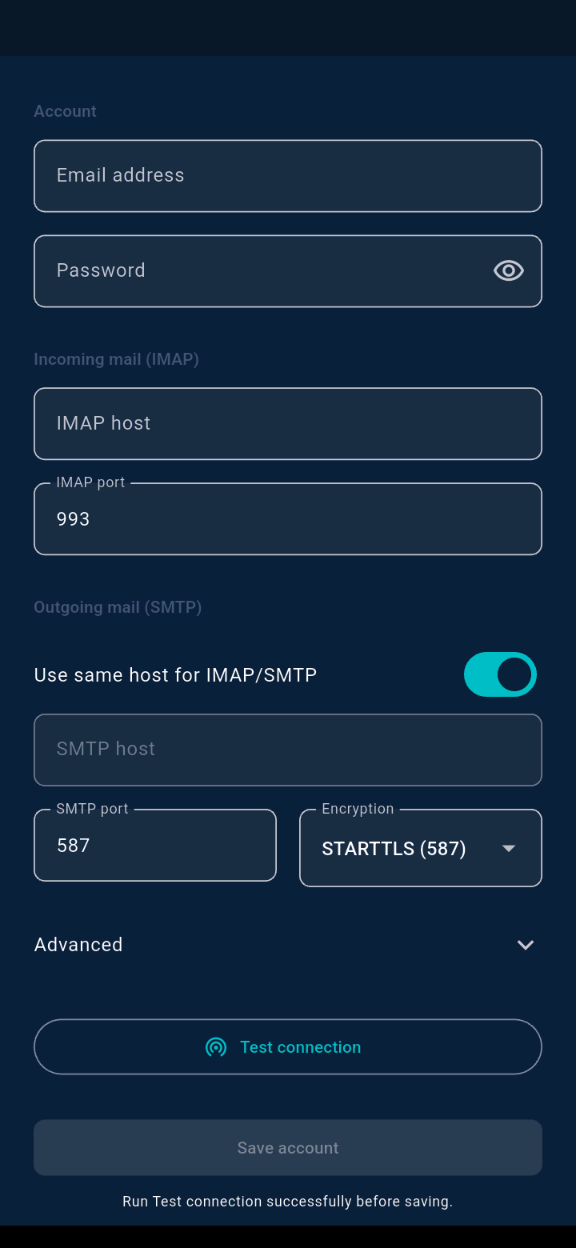 BMLUNS Android app preview